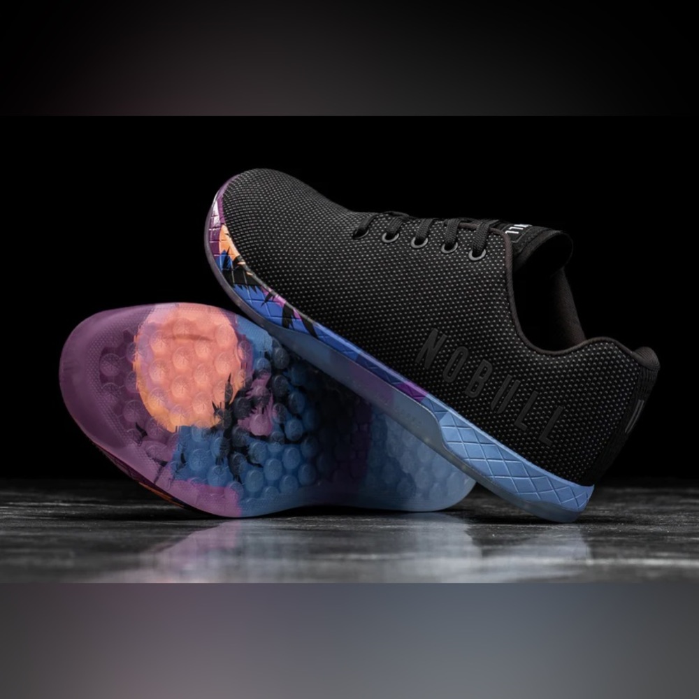 Black/sunset Nobull shoes, Size 11.5 worn 2 times